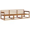 vidaXL Outdoor-Sofagarnitur 3 pcs Natur Massivholz Akazie