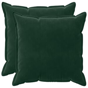 vidaXL Kissen mit Kissen HOUTEN 2 Stk. Dunkelgr&uuml;n Samt