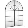 vidaXL Wandspiegel Schwarz 80x100cm Gew&ouml;lbt Eisen