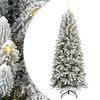 vidaXL K&uuml;nstlicher Weihnachtsbaum mit 300 LEDs mit St&auml;nder Wei&szlig; 240 cm