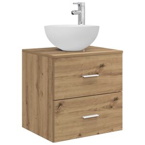 vidaXL Wandmontierte Waschbeckenschr&auml;nke Artisan-Eiche