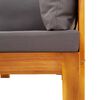 vidaXL Garten-Ecksofa mit Kissen Massivholz Akazie