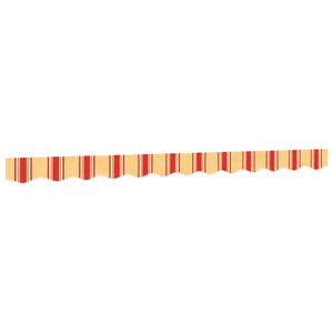 vidaXL Markisenvolant Gelb und Orange Gestreift 300 cm