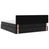 vidaXL Bett mit Stauraum und LED Schwarz 160 x 200 cm Kunstleder
