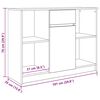 vidaXL Sideboard mit Schublade Artisan-Eiche 101x35x76cm Holzwerkstoff