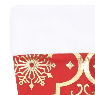 vidaXL Luxus-Weihnachtsbaumdecke mit Socke Rot 90 cm Stoff