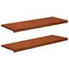 vidaXL Fensterb&auml;nke 2 stk. Braun 110 x 40 x 2 cm Massivholz Buche