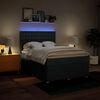 vidaXL Boxspringbett mit Matratze Blau 140x200 cm Stoff