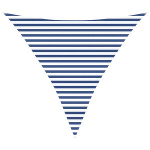 vidaXL Sonnensegel Blau und Wei&szlig; 3,6 x 3,6 x 3,6 m
