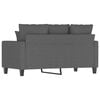 vidaXL 2-Sitzer-Sofa Dunkelgrau 120 cm Stoff