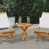 vidaXL Tischplatte Massivholz Teak Rund 2,5 cm 40 cm