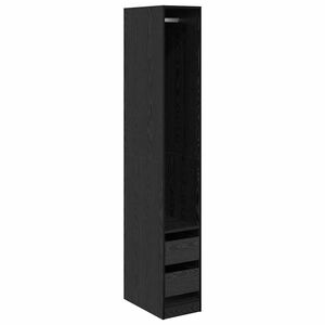 vidaXL Kleiderschrank Schwarz Eichen-Optik 30 x 50 x 200 cm