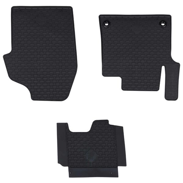 vidaXL Autofu&szlig;matte 3 pcs Schwarz TPE