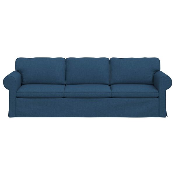 vidaXL Sofa Blau Gesamtabmessungen: 245 x 82 x 80 cm (B x T x H) Samt