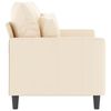 vidaXL 2-Sitzer-Sofa Creme 120 cm Samt
