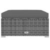 vidaXL 13-tlg. Garten-Lounge-Set mit Kissen Poly Rattan Grau