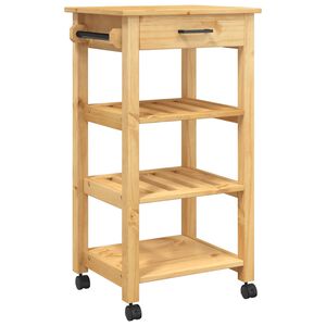vidaXL K&uuml;chenwagen MONZA 48x40x88,5 cm Massivholz Kiefer