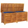 vidaXL Gartenbox mit Lüftungsschlitzen 150x50x56 cm Massivholz Akazie