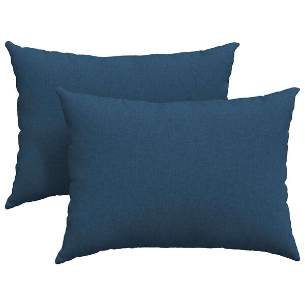 vidaXL Sofakissen 2 pcs Blau 70 x 50 cm Stoff