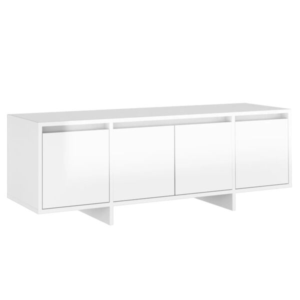 vidaXL TV-Schrank Hochglanz-Wei&szlig; 120x30x40,5 cm Holzwerkstoff