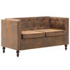 vidaXL Chesterfield Sofagarnitur 2-tlg. Stoff Wildlederoptik