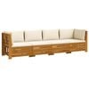 vidaXL 4 stk. Outdoor-Sofagarnitur Massivholz Akazie Braun