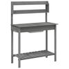 vidaXL Pflanztisch mit Waschbecken 147,5x44x139,5 cm Massivholz Tanne