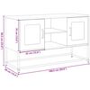 vidaXL TV-Schrank Wei&szlig; 100,5x39x60,5 cm Stahl