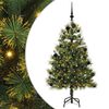 vidaXL K&uuml;nstlicher klappbarer Weihnachtsbaum mit Tannenzapfen 150 cm
