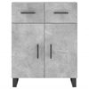 vidaXL Highboard Betongrau 69,5x34x180 cm Holzwerkstoff