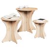 vidaXL Couchtisch 3 pcs Natur