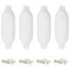 vidaXL Bootsfender 4 Stk. Wei&szlig; &Oslash; 11x40 cm PVC