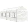 vidaXL Pavillon mit Dach Weiß 8,92x2,28x2,69 m Polyethylen