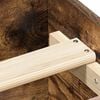 vidaXL Bettgestell ohne Matratze R&auml;uchereiche 100x200 cm Holzwerkstoff