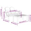 vidaXL 5-tlg. Garten-Lounge-Set Adirondack Massivholz Akazie