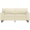 vidaXL 2-Sitzer-Sofa Creme 120 cm Kunstleder