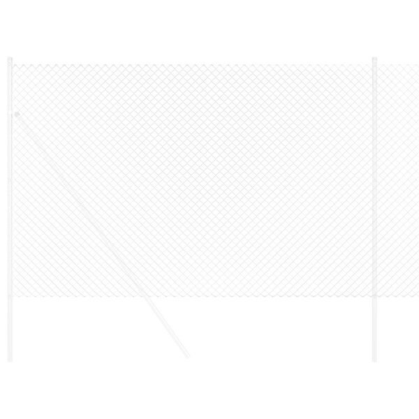 vidaXL Kettenzaun Silber 10 x 1,6 m Verzinkter Stahl