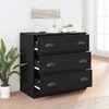 vidaXL Sideboard Schwarz 70x35,5x67,5 cm Holzwerkstoff