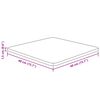 vidaXL Tischplatte Quadratisch 40x40x1,5 cm Eichenholz Unbehandelt
