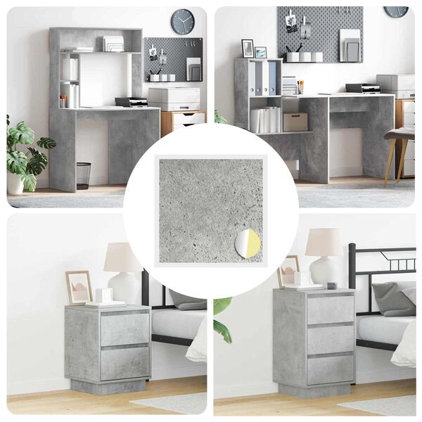 vidaXL Selbstklebende Schraubenabdeckung 12 pcs Beton Grau