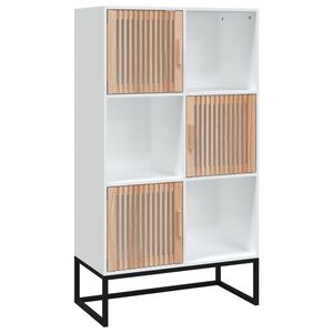 vidaXL Highboard Wei&szlig; 70x35x125 cm Holzwerkstoff