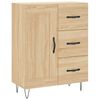 vidaXL Highboard Sonoma-Eiche 69,5x34x180 cm Holzwerkstoff