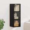 vidaXL Wandschrank Schwarz Eichen-Optik 35 x 37 x 102 cm Holzwerkstoff