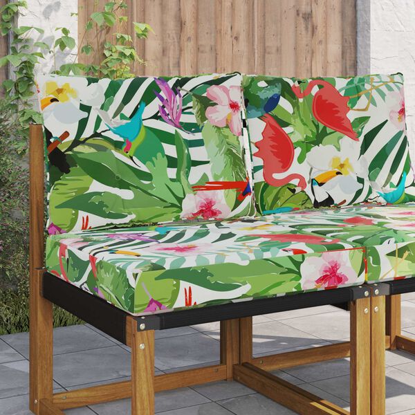 vidaXL Sofakissen f&uuml;r drau&szlig;en 2 pcs Bunt Polyester