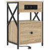 vidaXL Nachttisch Sonoma-Eiche 40 x 31 x 60 cm Holzwerkstoff