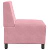 vidaXL Modulares Sofa ohne Armlehnen Rosa 55 cm Samt