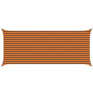 vidaXL Sonnensegel Orange und Braun 6 x 2,5 m 100 % Polyester Oxford