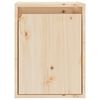 vidaXL Wandschrank 30x30x40 cm Massivholz Kiefer