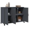 vidaXL Sideboard Anthrazit 100,5x39x72 cm Stahl