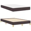vidaXL Boxspringbett mit Matratze Dunkelbraun 120 x 190 cm Stoff